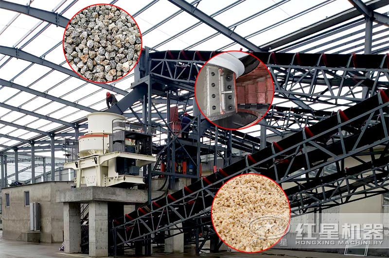 圓錐破和制砂機配合制砂現場 圓錐破和制砂機配合制砂現場